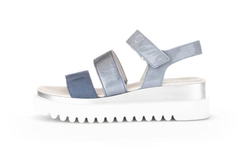 Gabor Sandalette Keilabsatz blau S13  24.610.66 