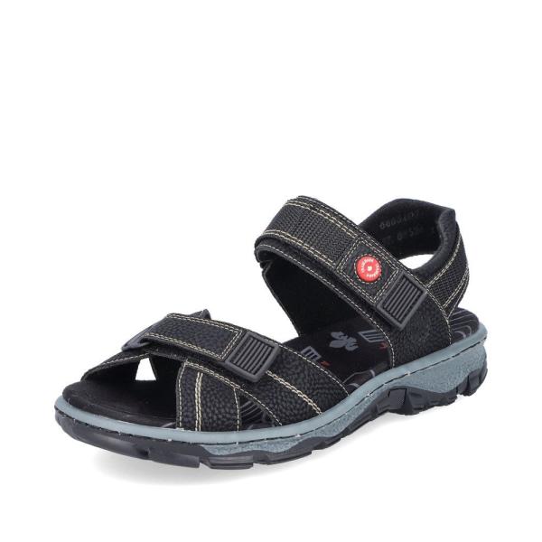 Rieker Damen Trekkingsandalen asphaltschwarz S13  68851-02 