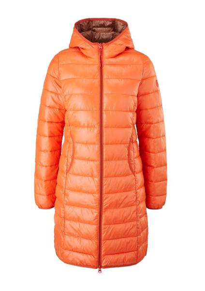 QS designed by leichter Steppmantel mit Kapuze gelb, orange, blau,grau ,schwarz S22  2115488 