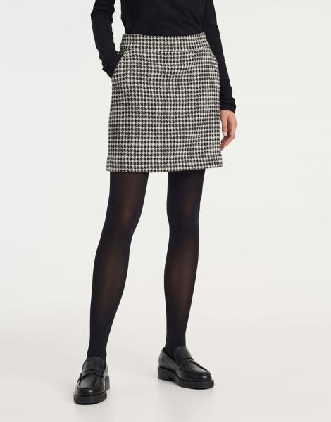 OPUS Minirock Raveki vintage Pepita- Look schwarz S22 2481910982100 