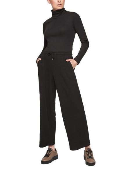 QS designed by Hose Elastischer Bund schwarz S12 2104025 42 | 9999 Grey / Bla | 