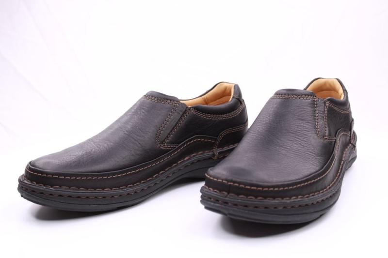 Clarks Slipper Leder schwarz 20338998 