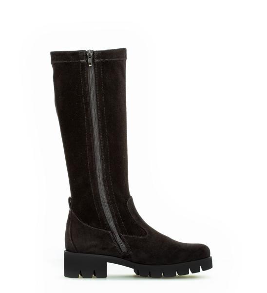 Gabor sportlicher Stiefel Wechselfußbett Schaftweite M-Stretch schwarz S22 91.719.47 