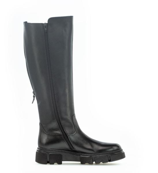 Gabor Stiefel sportlich M-Vario-Schaft Leder Wechselfußbett schwarz S22  91.739.27 