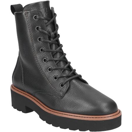 Paul Green Schnürbootie mit Warmfutter Reißverschluss schwarz S22 9605-022 