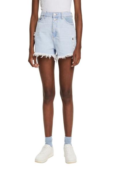 EDC Jeans- Shorts Destroyed- Effekt blau S12 042CC1C304 
