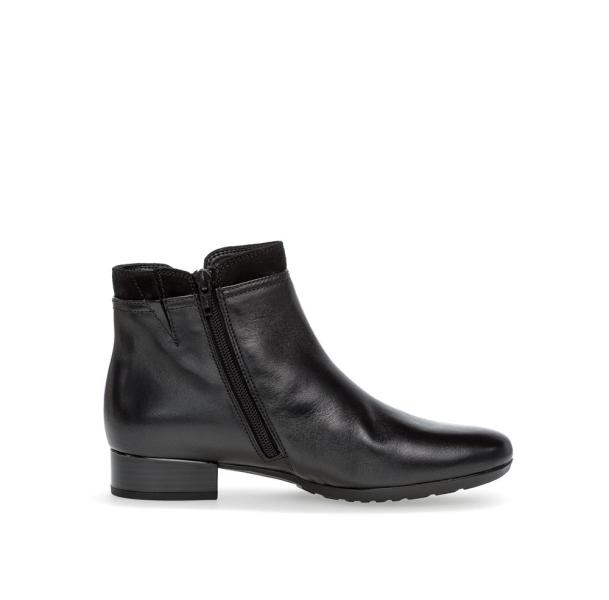 Gabor Stiefelette Leder Comfort- Mehrweite H schwarz S23 32.718.57 