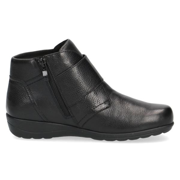CAPRICE Stiefelette Leder Weit Wechselfußbett AIRMOTION schwarz S22 9-9-26457-29 