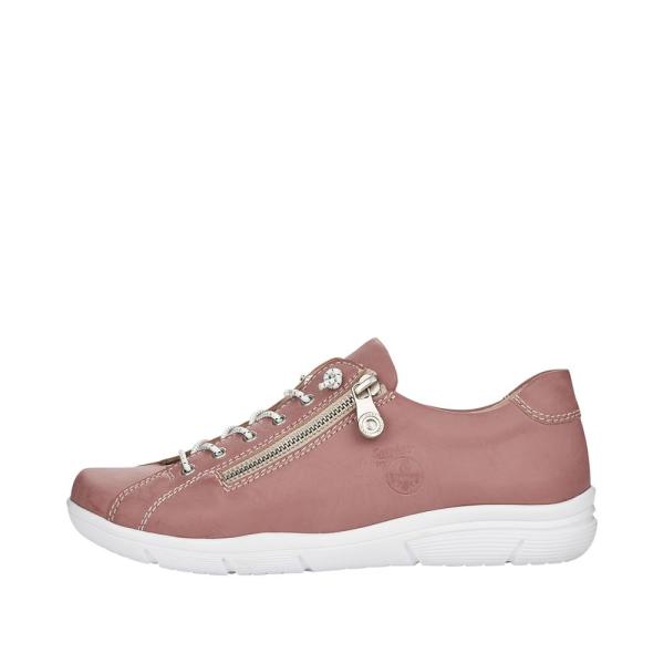 Rieker Antistress Sneaker Reißverschluss Elastikbänder rosa S12 L7460-31 