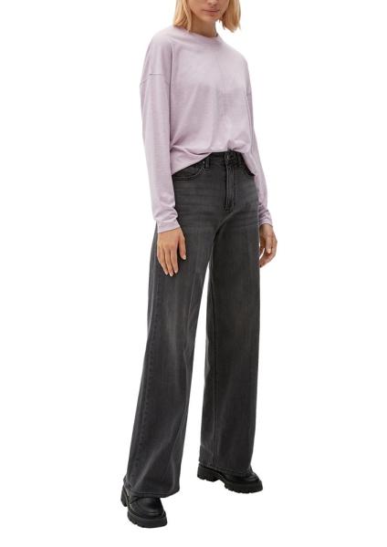 s.Oliver Longsleeve mit GlitzereffektS22 2125973 38 | 40W9 LILAC/PINK | 