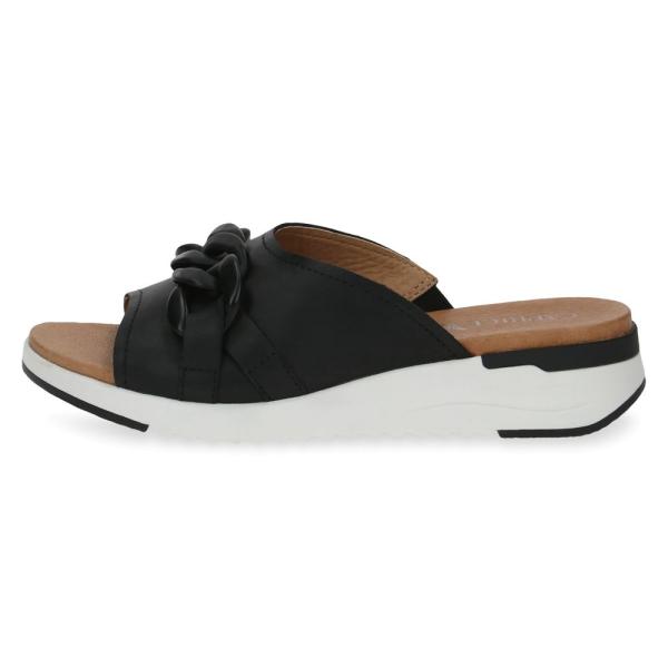 Caprice Lederpantolette MEMOTION schwarz S13  9-9-27206-20 