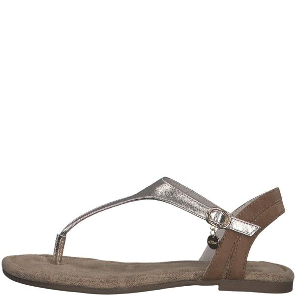 s.Oliver Schuhe Damen Sandale schwarz, grau S13 5-5-28136-20 
