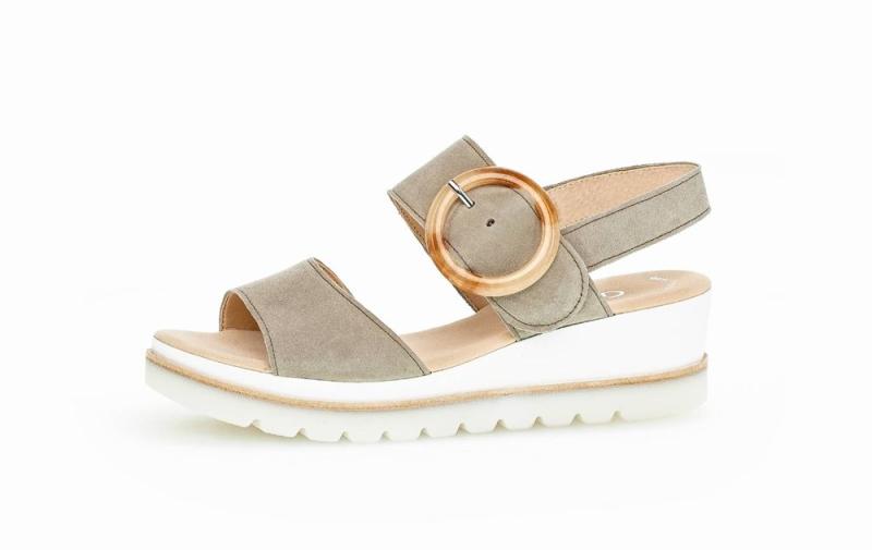 Gabor Sandalette Keilabsatz grün S13  24.645.19 