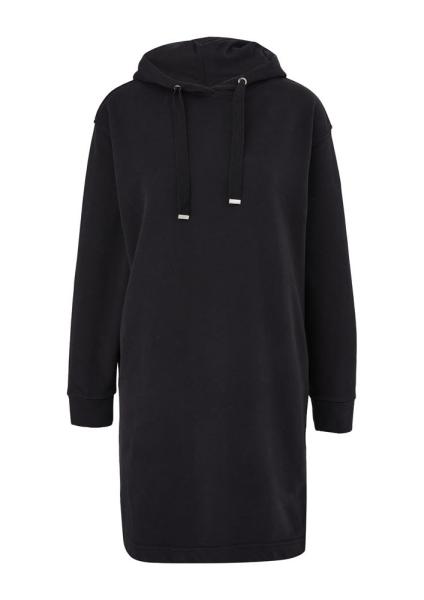 s.Oliver Sweatkleid mit Kapuze grau, braun S22  2122560 44 | 8764 BROWN | 