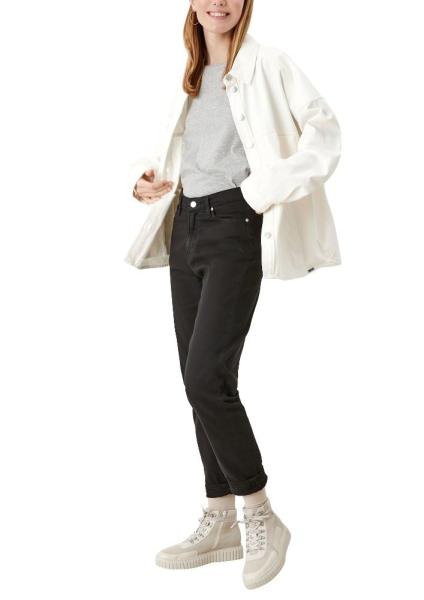 QS designed by Overshirt im Denimstil Creme S12 2109147 
