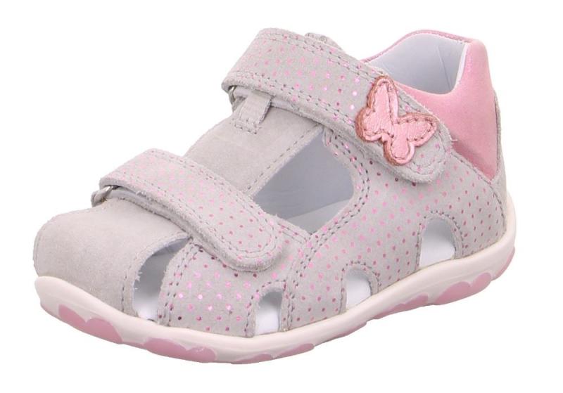 Superfit Fanni Sandale Leder 09041 20 | 25 hellgrau/ro | 