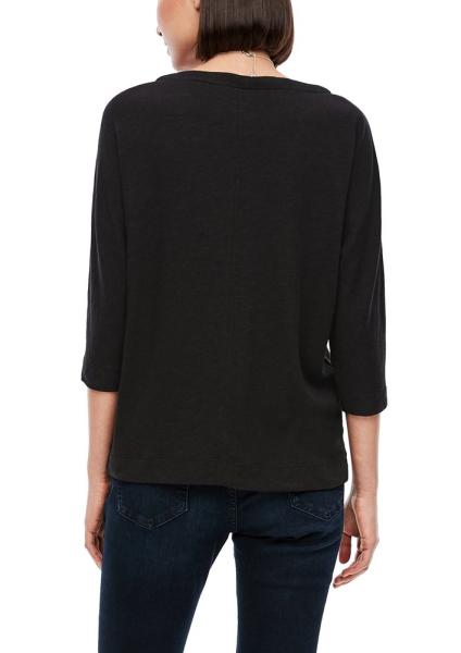 s.Oliver Jersey-Shirt Damen schwarz S21 2040829 