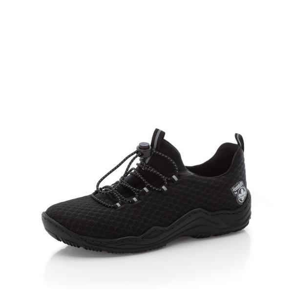 Rieker Sneaker Slipper schwarz L0550-01 38 | schwarz/schwarz | F