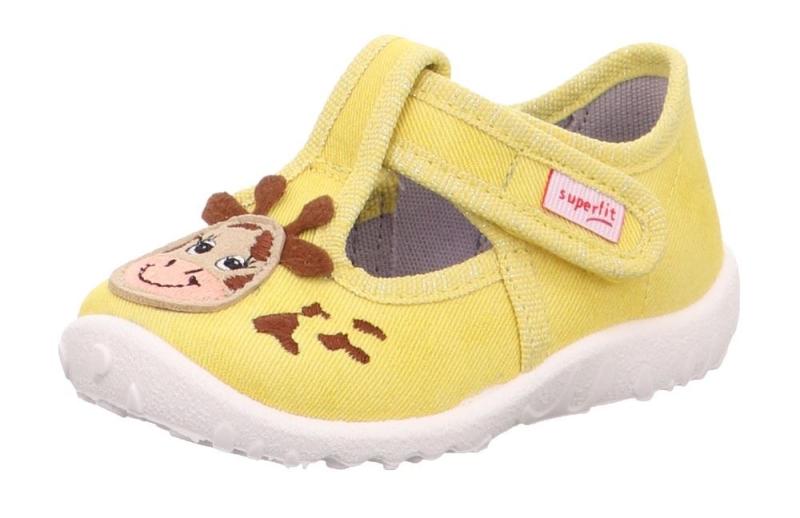 SUPERFIT SPOTTY Kinder Hausschuh gelb 1-009256-6000 