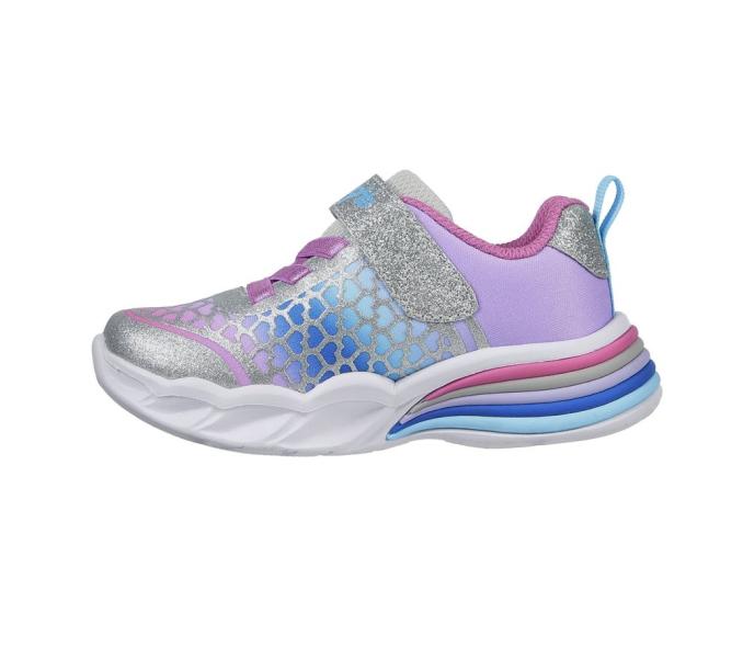 Skechers SWEETHEART LIGHTS LOVELY COLORS Sneaker Kleinkind silber Blinker S12 302312N 