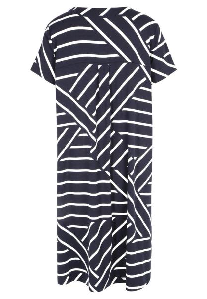 Betty Barclay Sommerkleid grafischer Print überschnittener Ärmel blau S13 13801406 