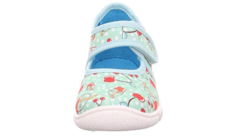 SUPERFIT Hausschuh BELINDA Grün Rot 1-800288-7010 