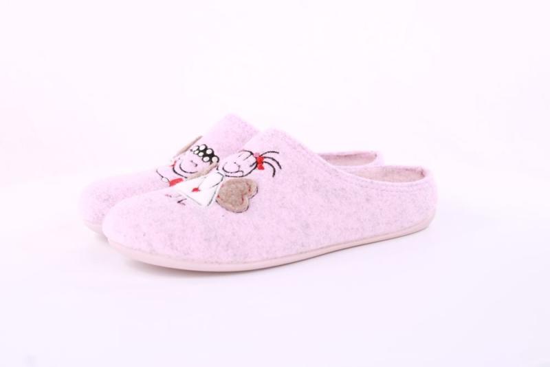 Calzamur Damen Winter Pantoffel Hausschuh Filz  rosa S21 66800367 