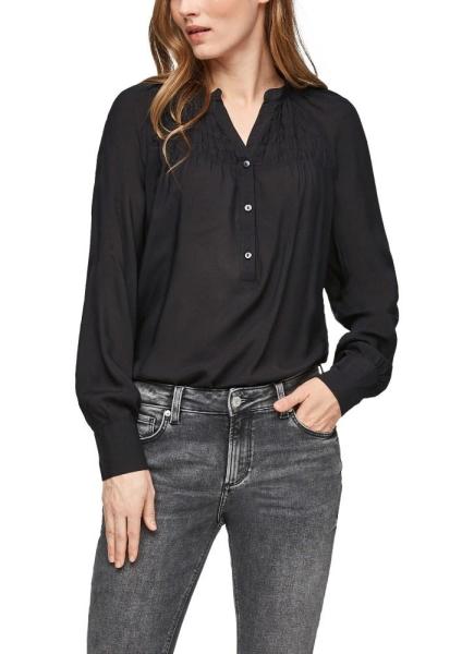 QS designed by Leichte Bluse mit Raffung 2058785 