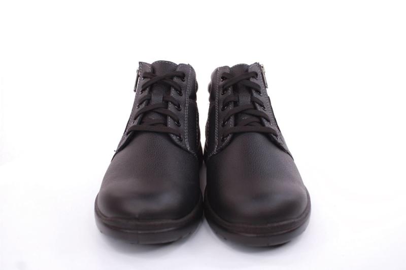Jomos Herren Schnürschuh Knöchelhoh Leder TEX- Membran Comfortweite H schwarz S22 464902 