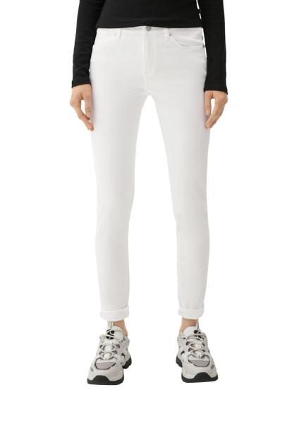 QS designed by Skinny Jeans mit Garment Dye weiß S13 2127762 