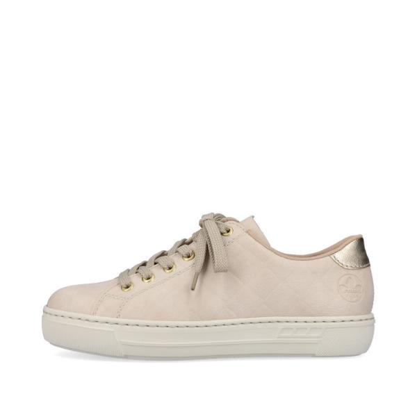 Rieker Antistress Damen Sneaker Schnürhalbschuh Plateausohle beige S13 L9800-80 