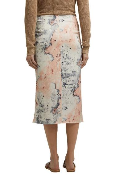 ESPRIT COLLECTION Midirock mit Mamorprint beige 041EO1D302 