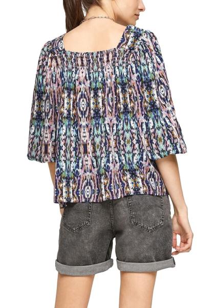 QS designed by Viskosebluse Muster rosa 2100015 