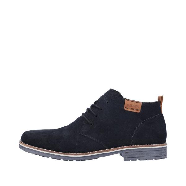Rieker Antistress Herren Schnürschuh Rauleder blau S23 33206-14 