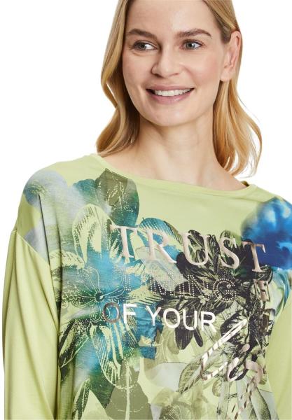 Betty Barclay Blusenshirt 3/4 Arm U - Boot - Ausschnitt grün Floral S12 22382995 