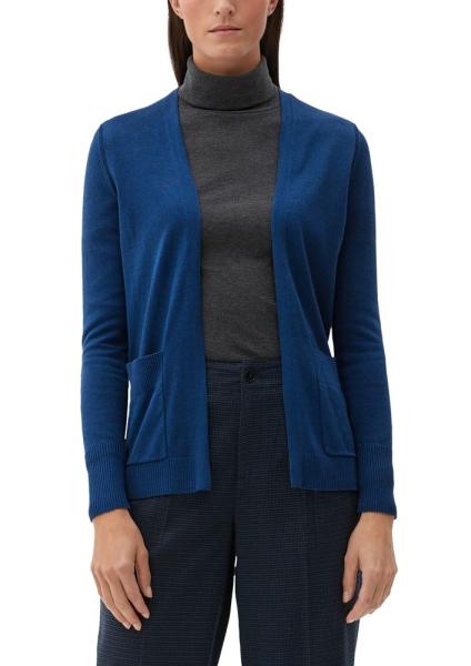 s.Oliver Strickjacke mit Rippblenden S22 2125616 46 | 5659 BLUE | 