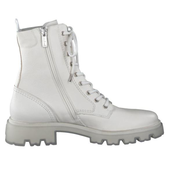 Paul Green Boots Schnürstiefel ivory Leder S22  9001-052 