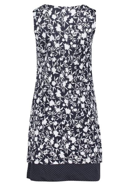 Betty Barclay Jerseykleid florales Muster Ärmellos blau S13 13771113 