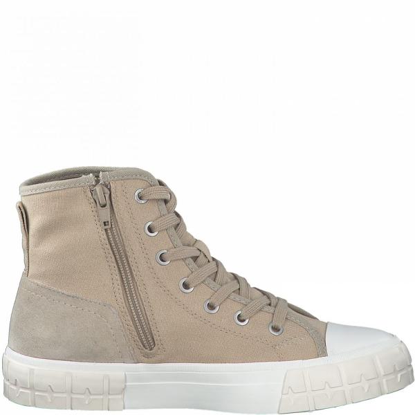 s.Oliver Damen Sneaker Hightop Canvas-Look beige S12  5-5-25206-28 37 | 419 NATURE COMB | 