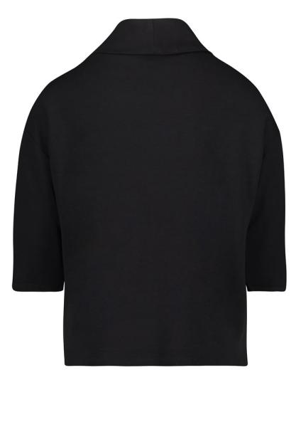 Betty Barclay Sweatshirt 3/4 Arm Statement Druck Rollkragen schwarz S22 25371216 