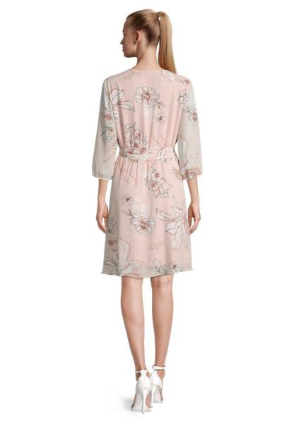 Betty Barclay Kleid 3/4 Arm Floral schwingend rosa creme 15382192 