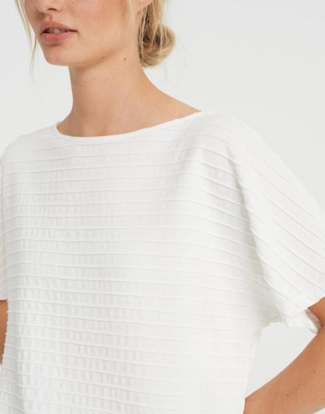 OPUS Sweatshirt GIWAN Ringelstruktur milk S22 10077110638143 