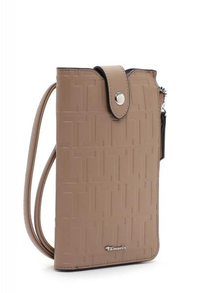 Tamaris Handytasche Juliane Allover-Prägung beige S22 31903,900 