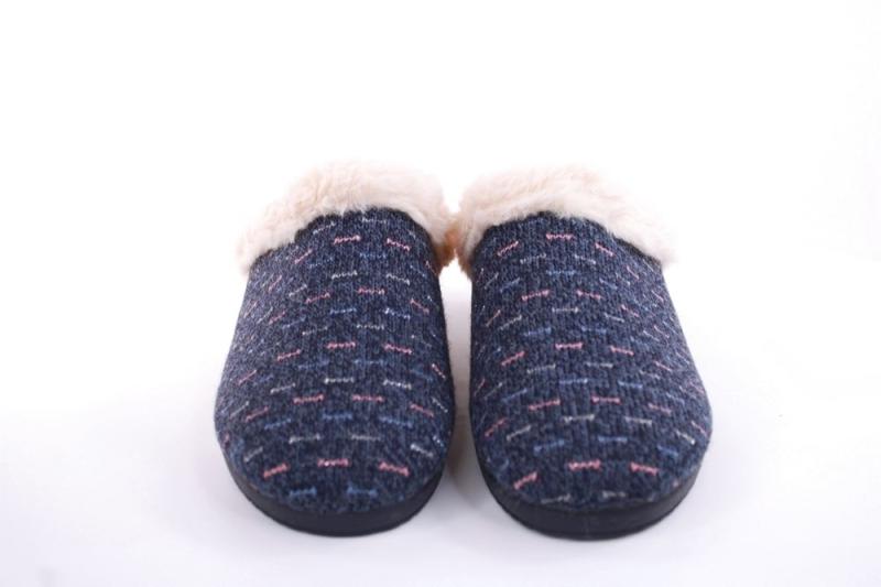 s`knöpfli Damen Hausschuh Pantolette blau S22 K28179 