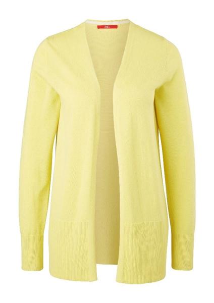 s.Oliver Strickjacke mit breiter Rippblende S11 2060951 34 | 1181 lime yello | 