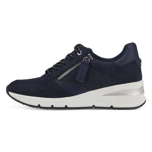 Tamaris Sneaker Keilabsatz Wechselfußbettbeige, blau S13 1-1-23702-20 37 | 890 NAVY COMB | 
