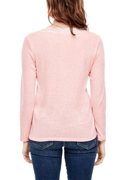 s.Oliver Shirt Langarm Spitze Melange 05912316893 1277045 42 | 42W0 dusty rose | 