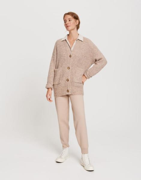 OPUS Strickjacke Daphni Oversized beige S21 247575934 