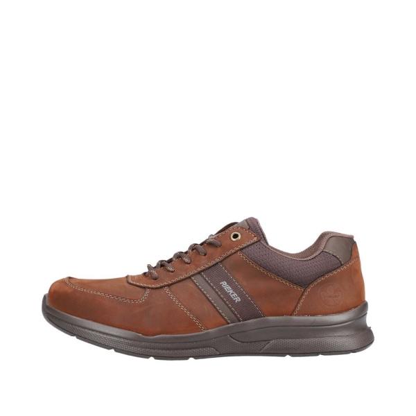 Rieker Antistress Herren Schnürhalbschuh Sneaker Veloursleder braun S22 14811-22 43 | noce/moro/kaffe | H