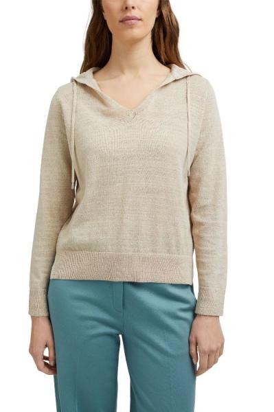 ESPRIT Pullover Hoodie Leinen 031EE1I302 L | E289 SAND 5 | 